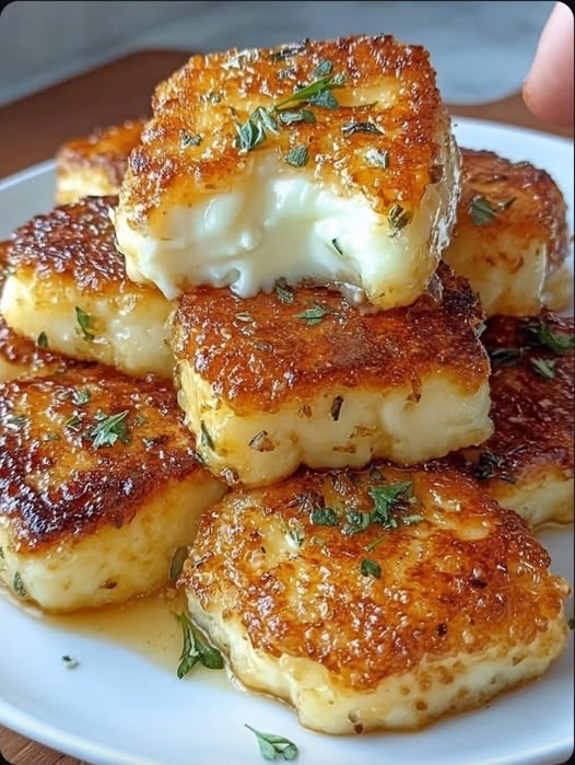Halloumi vyprážaný na panvici z 3 ingrediencií