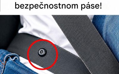 Malé tlačidlo na bezpečnostných pásoch, ktoré uľahčuje každú každodennú cestu