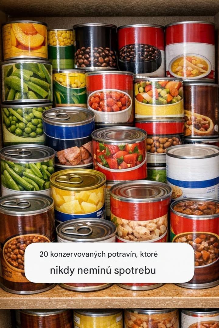 20 konzervovaných potravín, ktoré nikdy neminú spotrebu