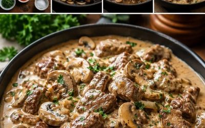 Krémové hovädzie mäso s hubami – recept na pohodlné jedlo