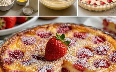 Jednoduché a šťavnaté jahodové clafoutis